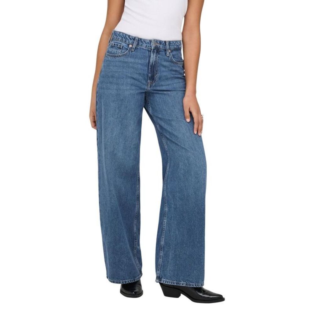 Only Blue Cotton Relaxed Fit Women's Jeans